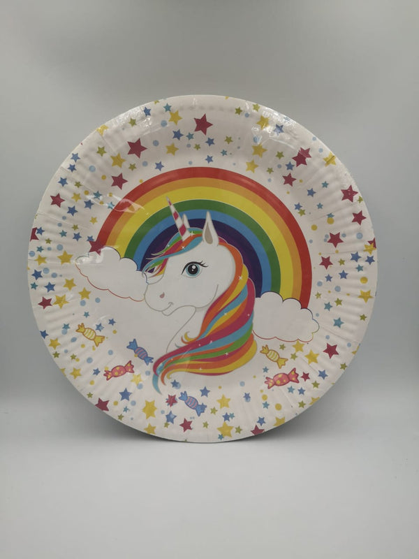 Unicorn Paper Plates 9 inch