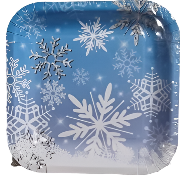 Snowflake Square Plates