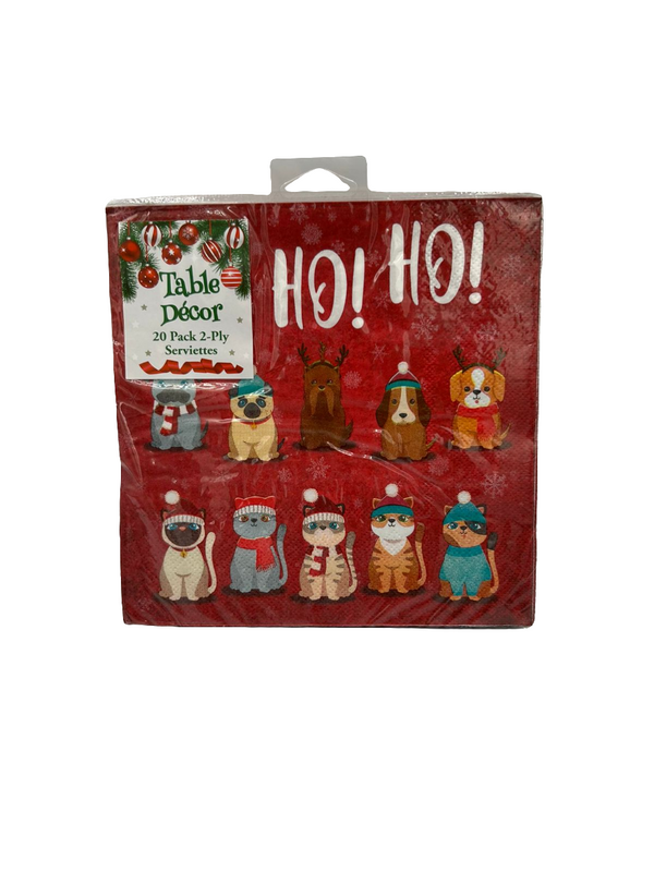 Ho Ho Ho Cats Christmas Serviettes