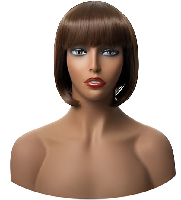Bob Wig Brown With Fringe