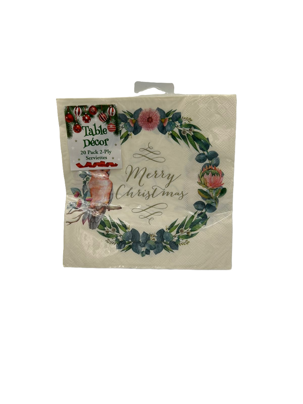 Protea, Parrot and Wreath Serviettes