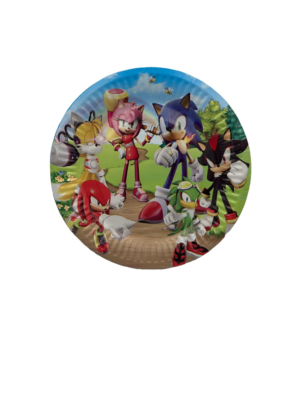 Sonic Paper Plates 10pc