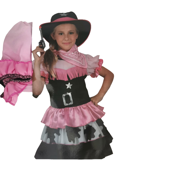 Cowgirl 120-130cm Costume Brown cow Print
