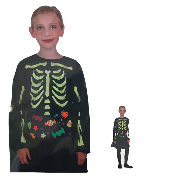 Skeleton Shirt with Tutu 120cm-130cm