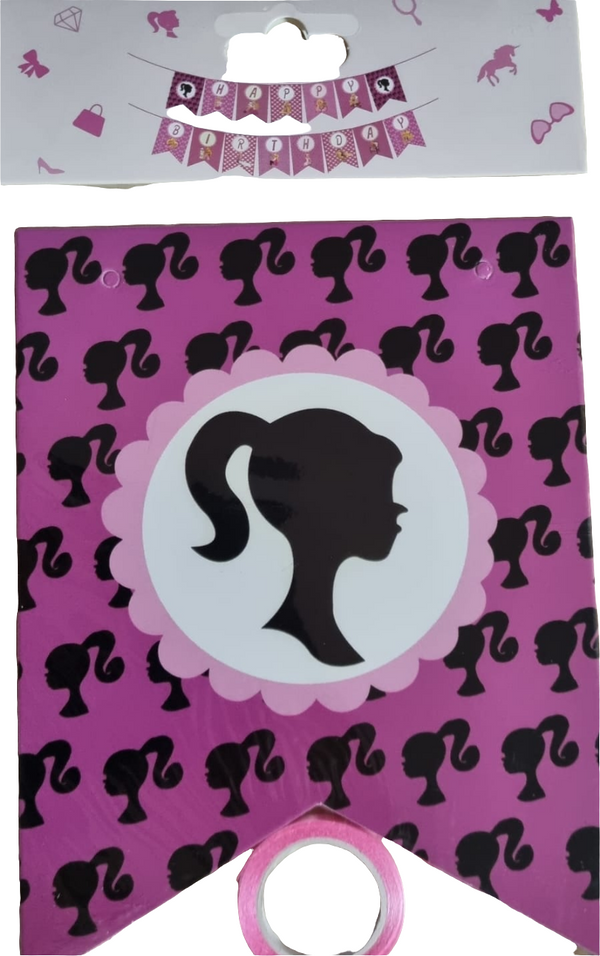 Barbie Happy Birthday Banner