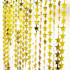 Foil Fringe Star Party Curtain +- 1.2x2m