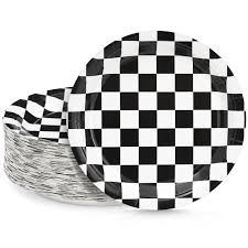 Racing Round Paper Plates 9" 10pc