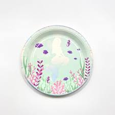 Mermaid Paper Plates 10 pc