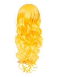 Long Yellow Wavy Wig