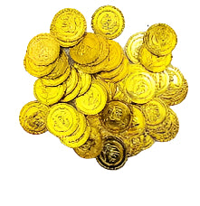 Pirate Gold Plastic Coins