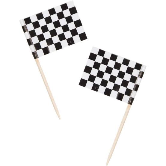 Racing toothpick Flags 12 piece