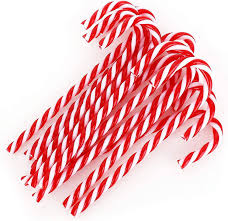 Red and White Walking Stick 1pc