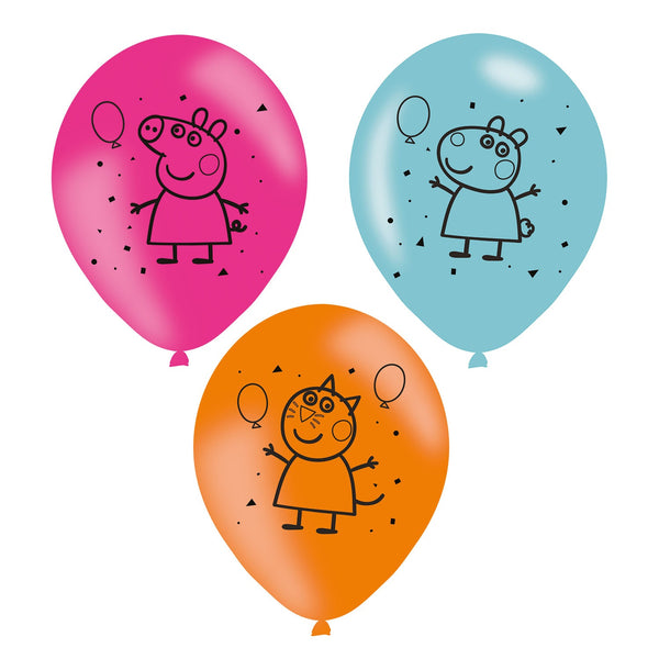 Peppa Pig 11" Latex Balloons 6pcs