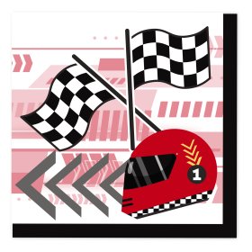 Racing Serviettes 16pc