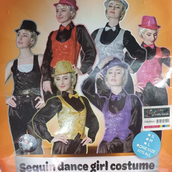 Sequin Dance Girl Silver